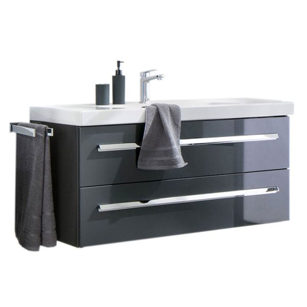Lanzet K1 Waschtisch mit Unterschrank - 121 cm, Keramik-WT und WTU