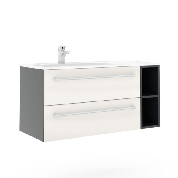 Marlin 3250star Waschtisch mit Unterschrank 4-2 - 100 cm