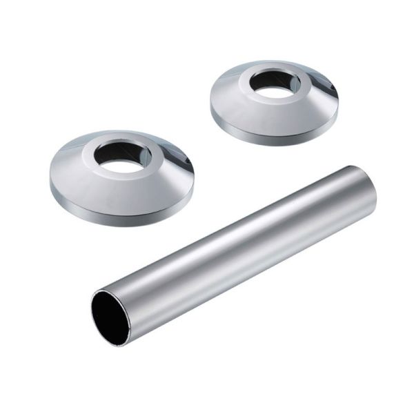 Nordholm Design Wandrosetten/Überschiebrohr, Chrom