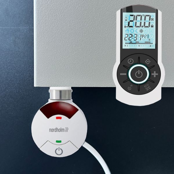 Nordholm Zubehör Elektroheizpatronen Heizstäbe Vara Pro, steckerfertig, Weiß, He