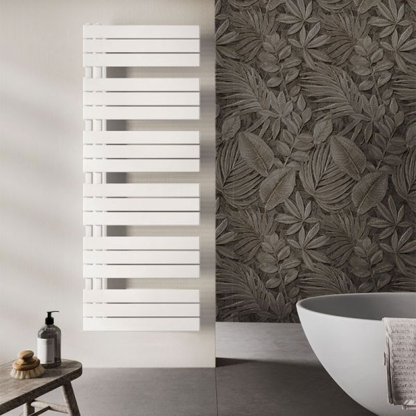 Nordholm Aspen E Paneelheizkörper - 164 cm, rein elektrisch, Weiss, Ambiente