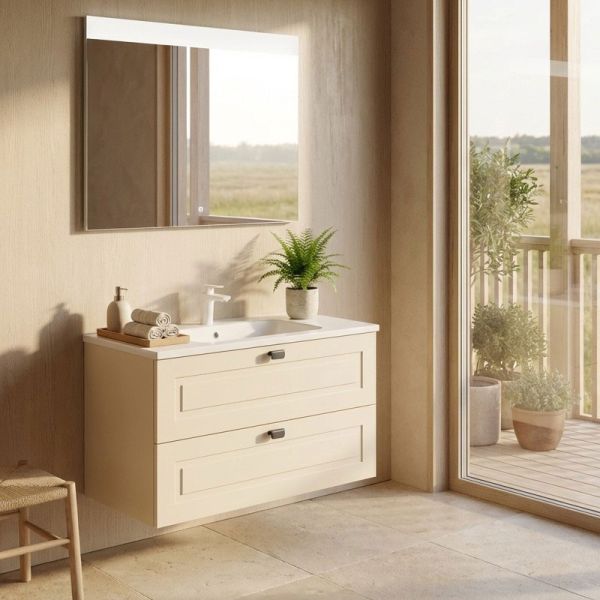 Nobilia Country Badmöbel Set 6 - 90 cm Ambientebild