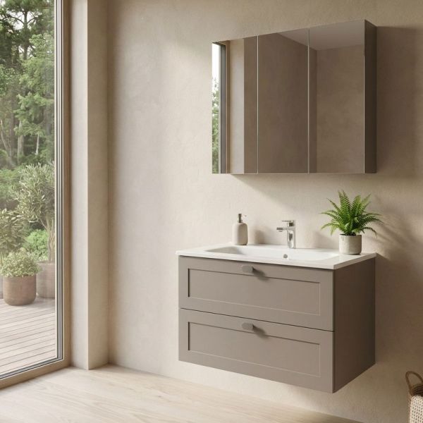 Nobilia Country Badmöbel Set 8 - 90 cm Ambientebild