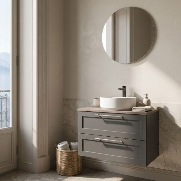 Nobilia Country Badmöbel Set 17 - 90 cm Ambientebild
