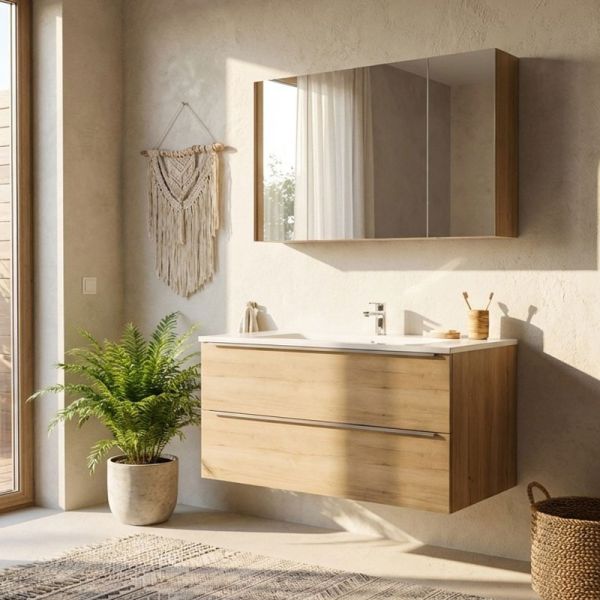 Nobilia Pure Badmöbel Set 121 cm Ambiente