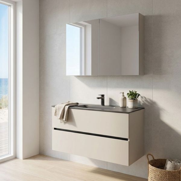 Nobilia Relax Badmöbel Set 12 - 121 cm Ambientebild 2