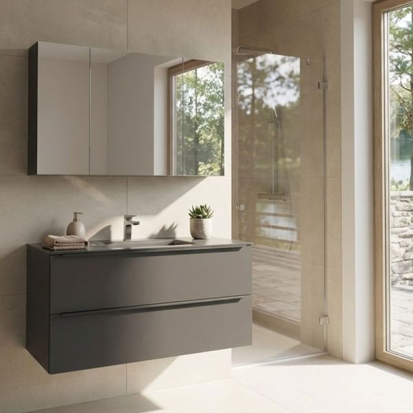 Nobilia Valea Badmöbel Set 17 - 120 cm Ambientebild