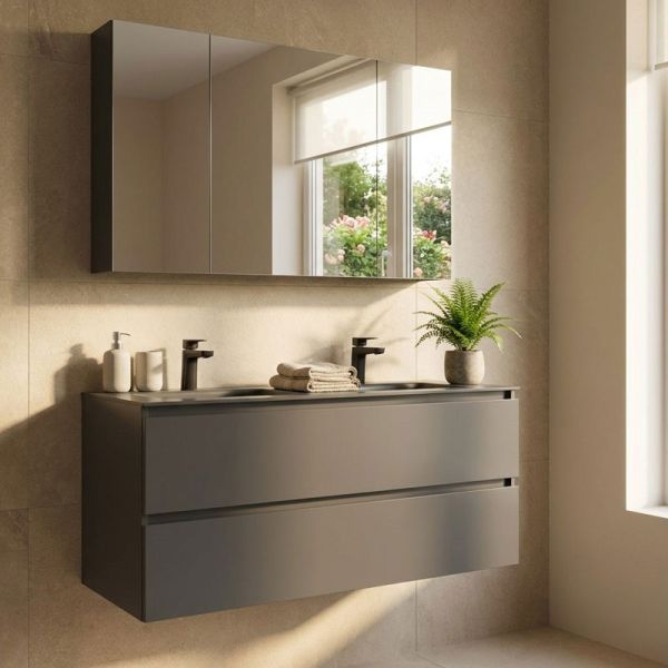 Nobilia Valea Line N Badmöbel Set 21 - 121 cm Ambientebild