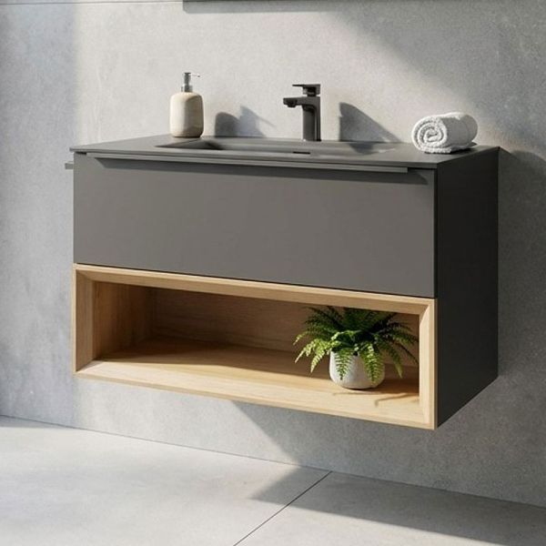 Nobilia Sophie Waschtisch mit Unterschrank Set 4 - 81 cm Ambi