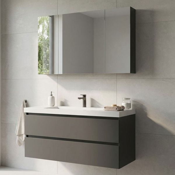 Nobilia Nio Line N Badmöbel Set 16 - 121 cm Ambientebild