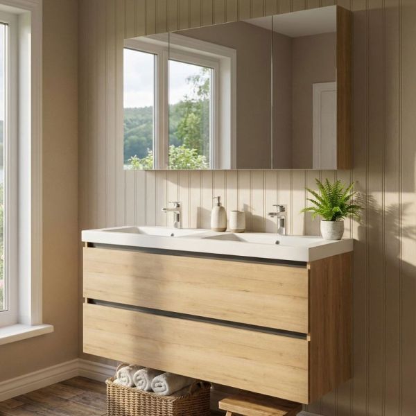 Nobilia Nio Line N Badmöbel Set 20 - 121 cm Ambientebild