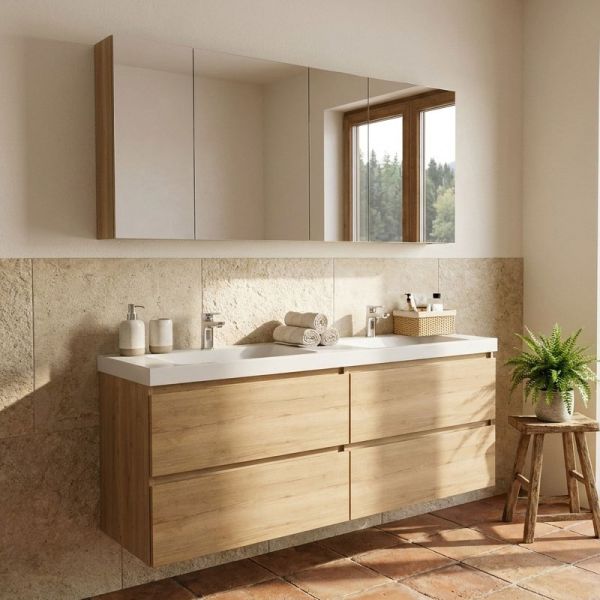 Nobilia Nio Line N Badmöbel Set 24 - 161 cm Ambientebild