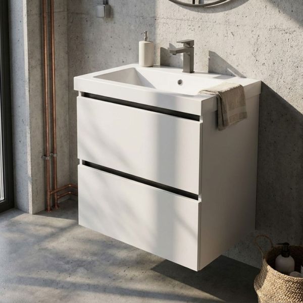 Nobilia Nio Line N Waschtisch mit Unterschrank Set 2 - 61 cm Ambientebild