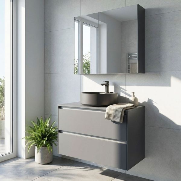 Nobilia Malu Line N Badmöbel Set 2 - 82 cm Ambientebild
