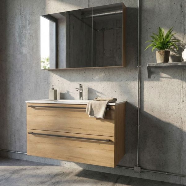 Nobilia Juna Badmöbel Set 5 - 81 cm Ambientebild