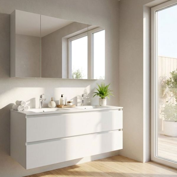 Nobilia Juna Line N Badmöbel Set 9 - 121 cm Ambiente