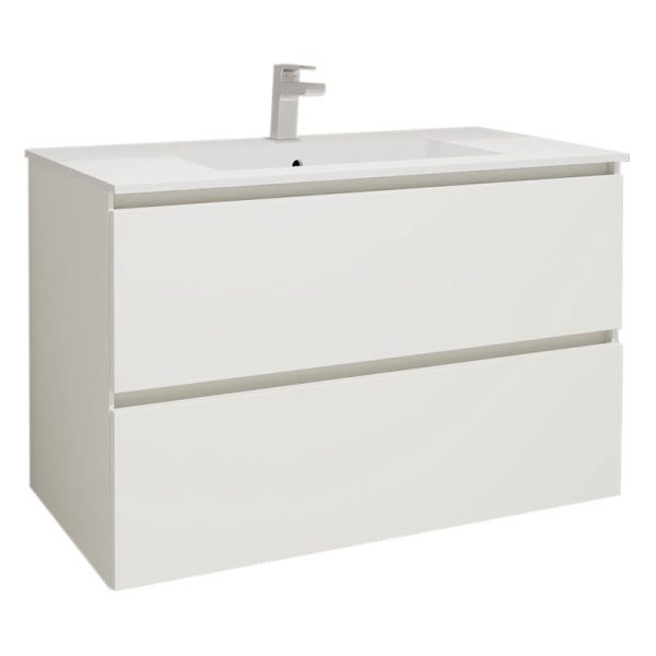 Nobilia Juna Line N Waschtisch mit Unterschrank Set 3 - 101 cm