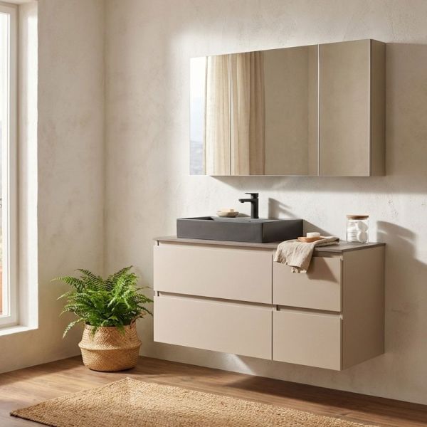 Nobilia Ella Line N Badmöbel Set 38 - 120 cm Ambientebild