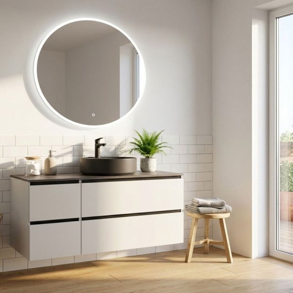 Nobilia Ella Line N Badmöbel Set 46 - 140 cm Ambientebild