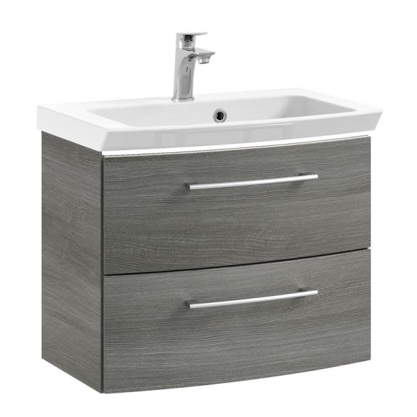Pelipal Cassca Mineralmarmor-Waschtisch mit Unterschrank 62 cm