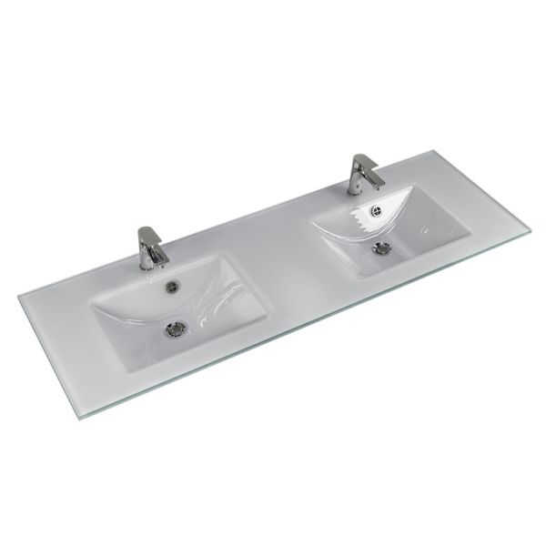 Pelipal Balto Glas-Doppelwaschtisch 146 cm