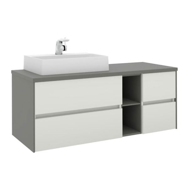Pelipal Serie 6010 Waschtisch mit Unterschrank Set 133 cm