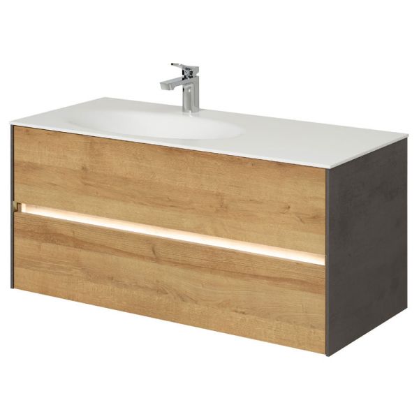 Pelipal Serie 6010 Waschtisch mit Unterschrank Set 113 cm