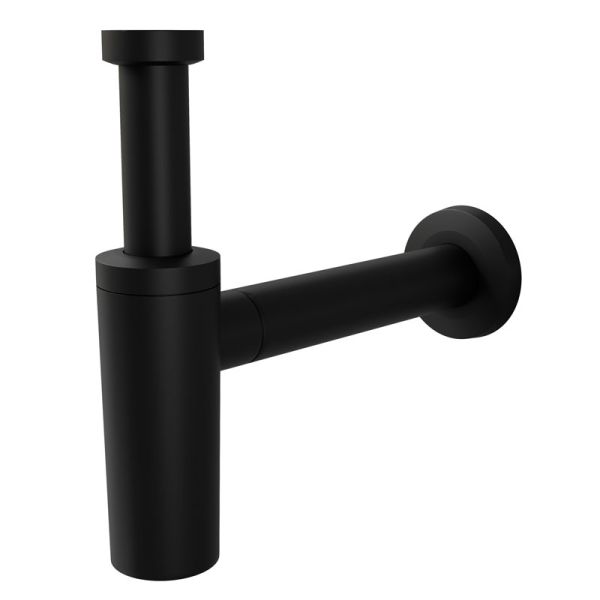 Pelipal Zubehör Designsiphon / Design-Ablauf-Garnitur Geberit, Schwarz matt