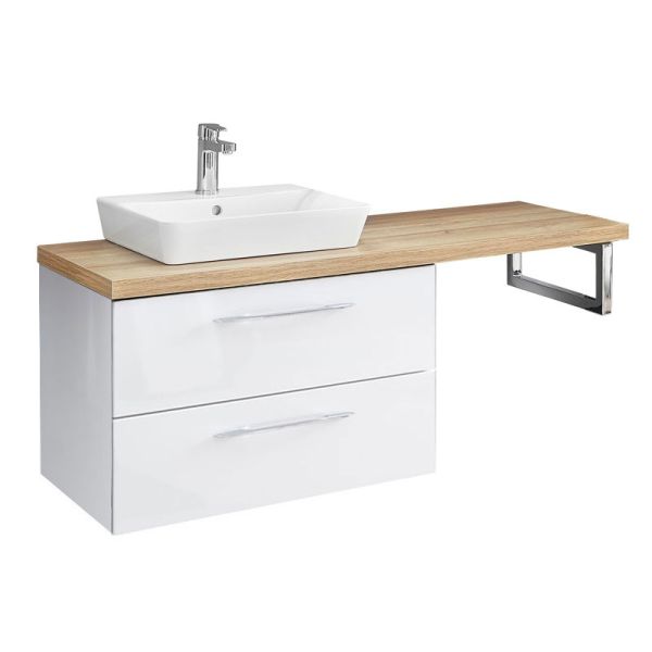 Pelipal PCON Aufsatzbecken mit Unterschrank Set 130 cm