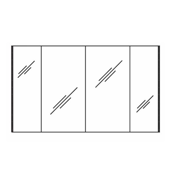 Pelipal PCON Spiegelschrank 120 cm Skizze