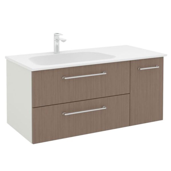 Pelipal PCON Mineralmarmor-Waschtisch mit Unterschrank 107 cm