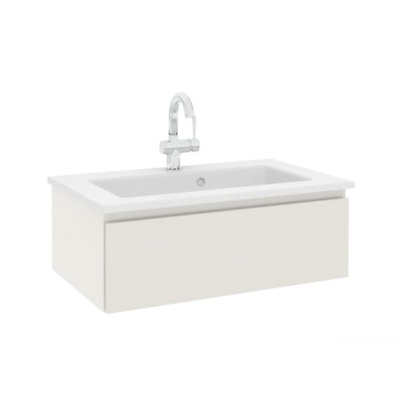 Pelipal PCON Solid Surface Waschtisch mit Unterschrank 78 cm
