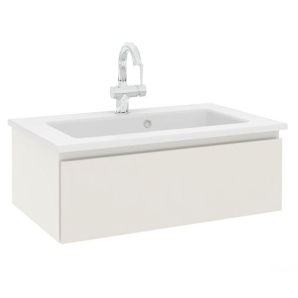 Pelipal PCON Solid Surface Waschtisch mit Unterschrank 78 cm
