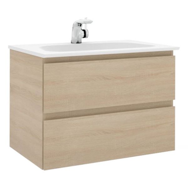 Pelipal PCON Solid Surface Waschtisch mit Unterschrank 78 cm