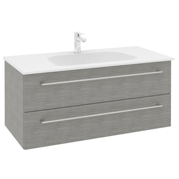 Pelipal PCON Mineralmarmor-Waschtisch mit Unterschrank 107 cm