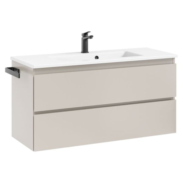 Pelipal PCON Mineralmarmor-Waschtisch mit Unterschrank 107 cm
