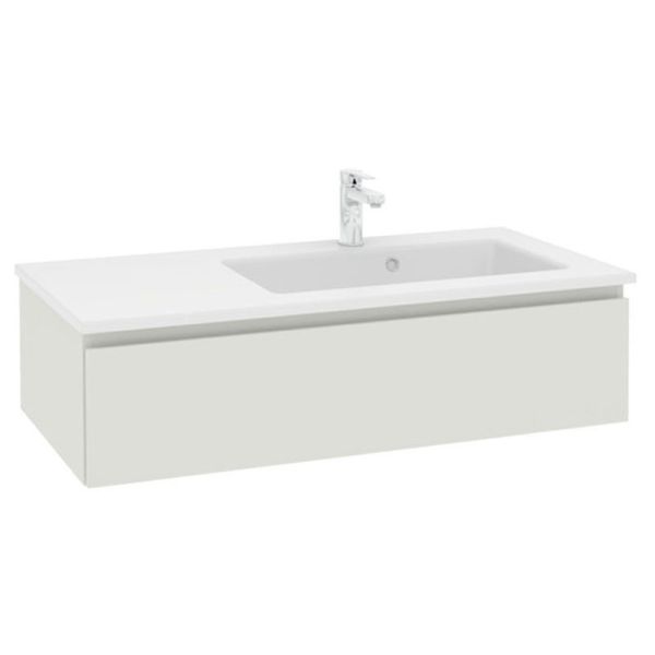 Pelipal PCON Mineralmarmor-Waschtisch mit Unterschrank 107 cm
