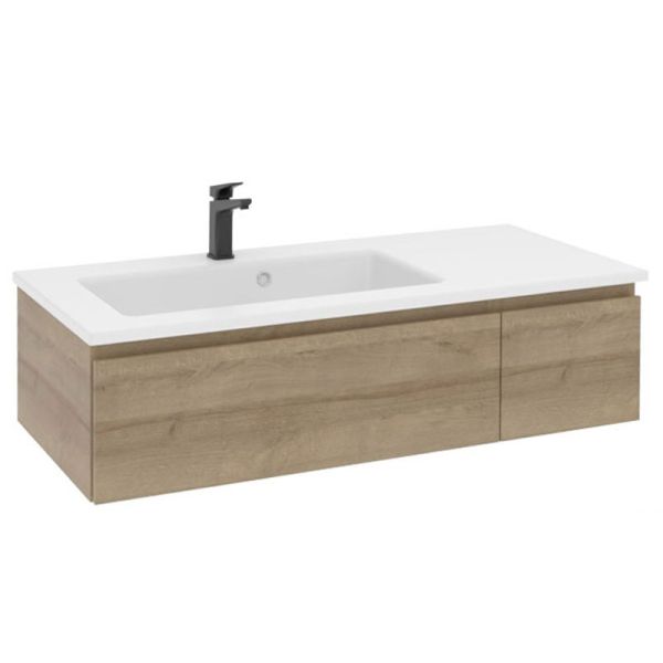 Pelipal PCON Solid Surface Waschtisch mit Unterschrank 107 cm