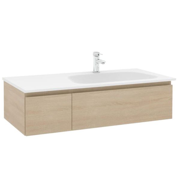 Pelipal PCON Solid Surface Waschtisch mit Unterschrank 107 cm