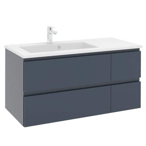 Pelipal PCON Solid Surface Waschtisch mit Unterschrank 107 cm