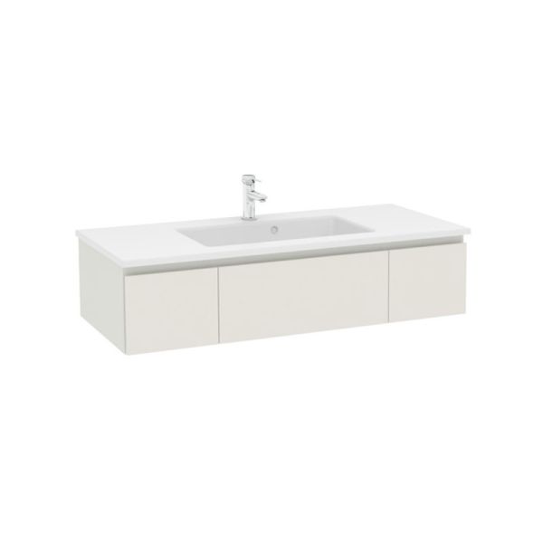 Pelipal PCON Krion-Waschtisch mit Unterschrank 121 cm