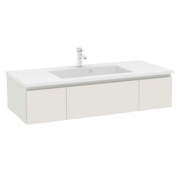 Pelipal PCON Krion-Waschtisch mit Unterschrank 121 cm