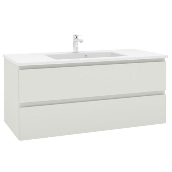 Pelipal PCON Solid Surface Waschtisch mit Unterschrank 122 cm