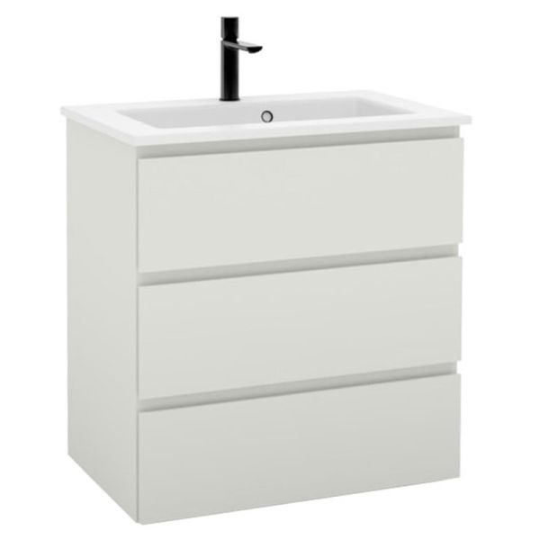 Pelipal PCON Solid Surface Waschtisch mit Unterschrank 78 cm