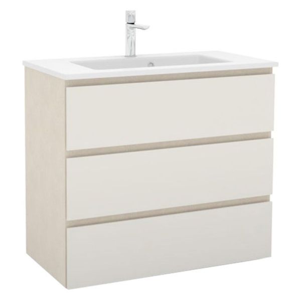 Pelipal PCON Solid Surface Waschtisch mit Unterschrank 92 cm