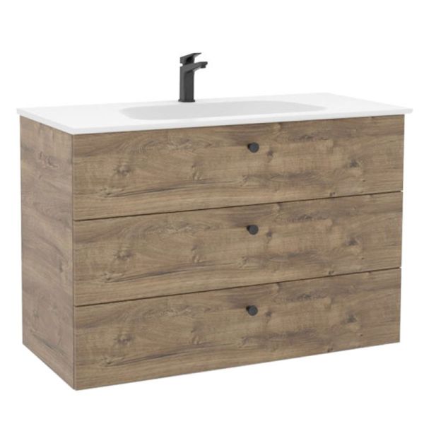Pelipal PCON Mineralmarmor-Waschtisch mit Unterschrank 107 cm