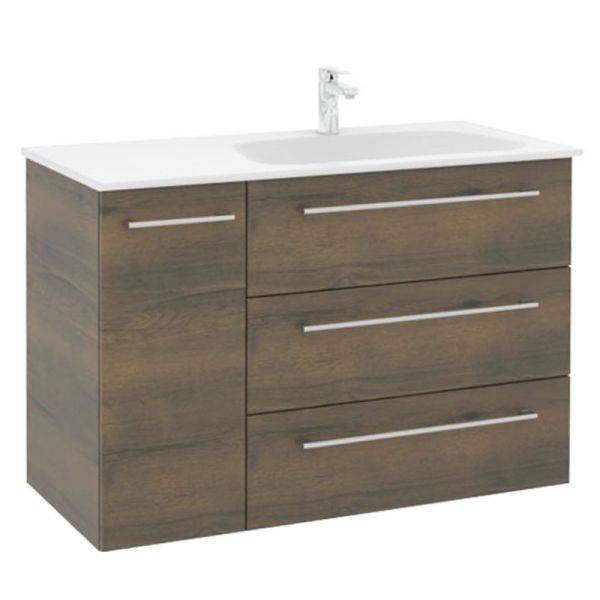 Pelipal PCON Mineralmarmor-Waschtisch mit Unterschrank 107 cm