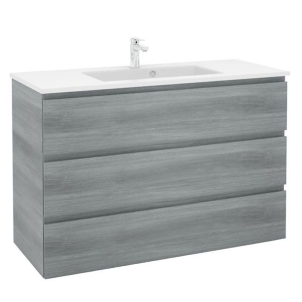 Pelipal PCON Solid Surface Waschtisch mit Unterschrank 122 cm