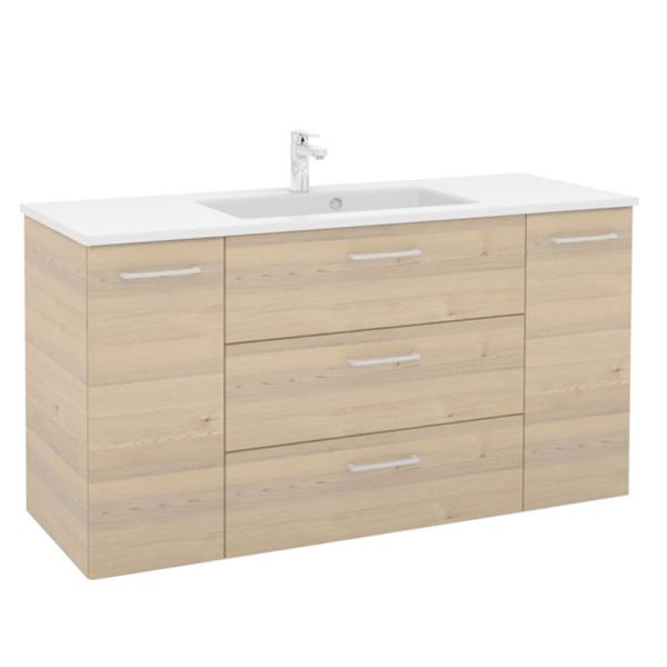 Pelipal PCON Solid Surface Waschtisch mit Unterschrank 137 cm