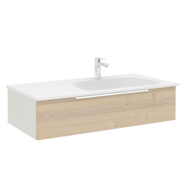 Pelipal PCON Mineralmarmor-Waschtisch mit Unterschrank 107 cm